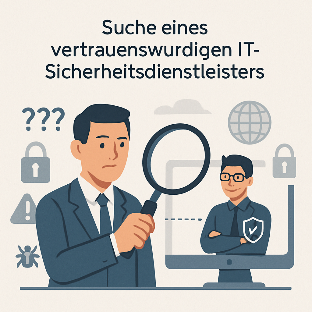 Suchen eines vertrauenswürdigen IT-Sicherheitsdienstleisters